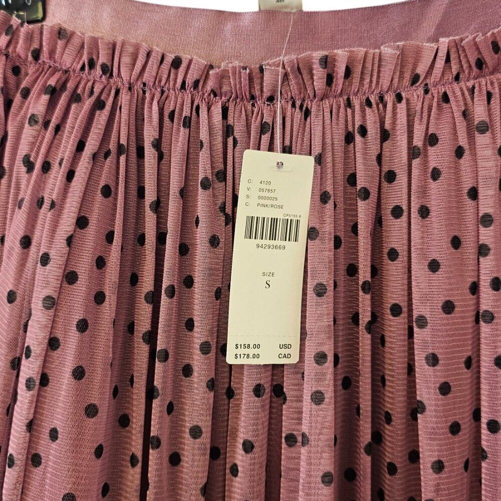 Maeve Dusty Rose Polka Dot Maxi Skirt - Picture 4 of 9